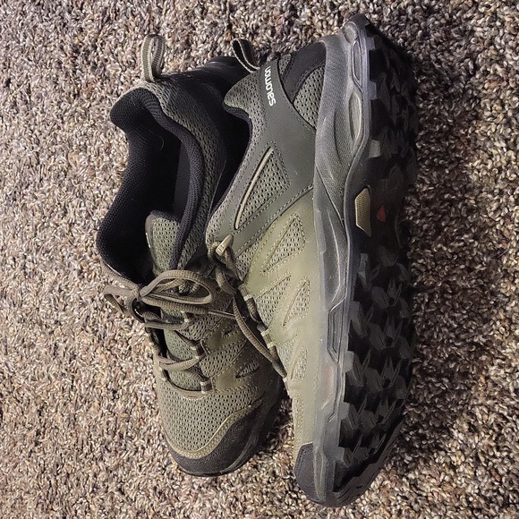 Salomon Pro Olive Hiking Trail Shoes men's sz 10 - Picture 3 of 14